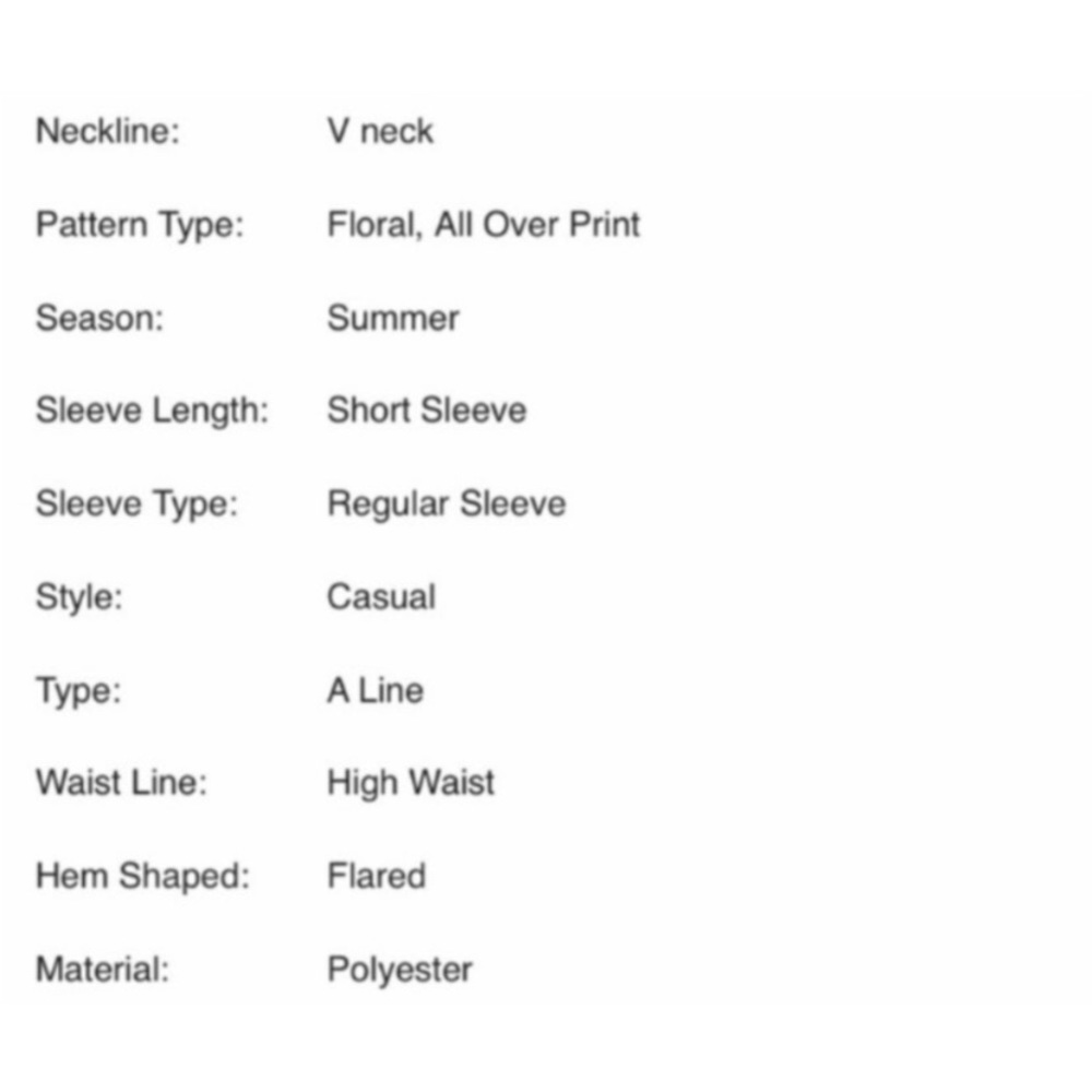 V NECK FLOWER PRINT A LINE DRESS - Picture 7 of 9